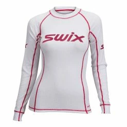 Flash salg 😉 Dame Swix RaceX Bodyw LS W (Bright White) 🤩