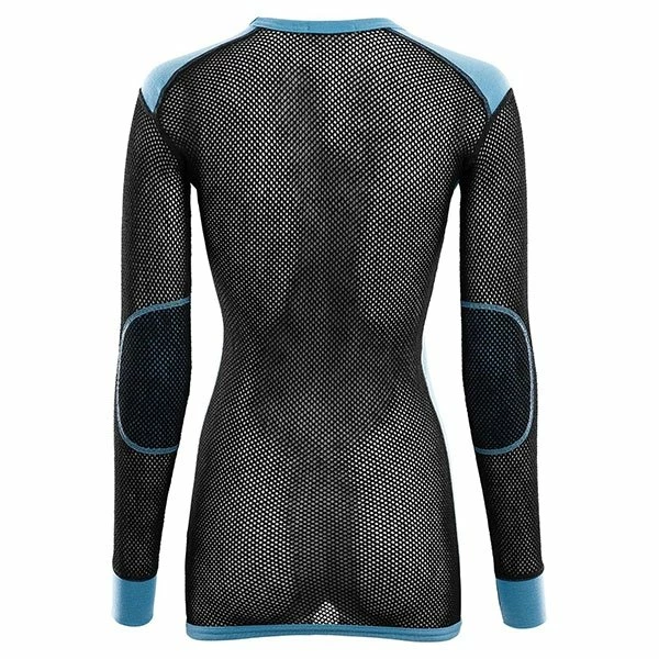 Tilbud ⭐ Dame Aclima WoolNet Crew Neck 👚 Shirt 👩 Woman`s (Azure Blue/Jet Black) 😍 - Bilde 2