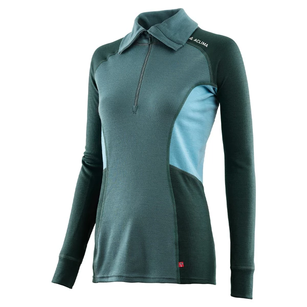 Kjøpe 🎁 Dame Aclima Warmwool Polo W´S (North Atlantic) 🥰 - Bilde 3