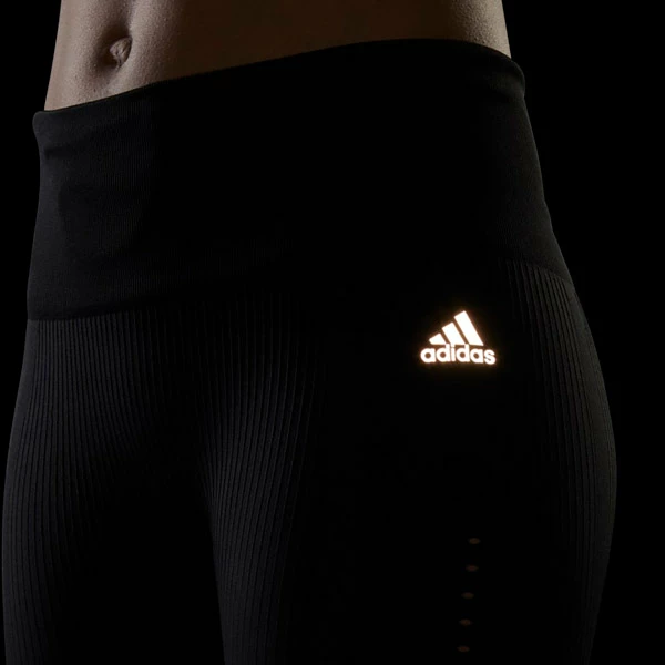 Budsjett 👏 Dame Adidas Aeroknit 7/8 Running Tights (Black) 😀 - Bilde 3