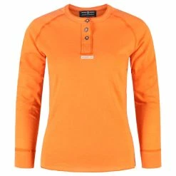 Billig 👏 Dame Amundsen Sports Vagabond Henley 👩 Womens (Orange Sunset) 😀