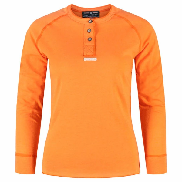 Billig 👏 Dame Amundsen Sports Vagabond Henley 👩 Womens (Orange Sunset) 😀