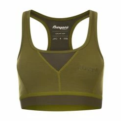 Topp 10 👍 Dame Bergans Cecilie Wool Top (Trail Green) 😉