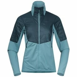 Ny 😀 Dame Bergans Senja Midlayer W Jkt (Smoke Blue/Orion Blue) ⭐
