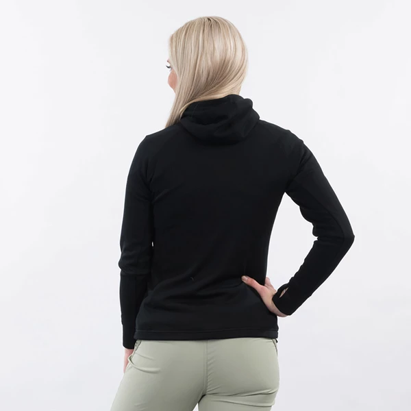 Engroshandel ⭐ Dame Bergans Ulstein Wool Hood 👩 Womens Jacket (Black) 👏 - Bilde 3