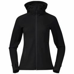 Engroshandel ⭐ Dame Bergans Ulstein Wool Hood 👩 Womens Jacket (Black) 👏