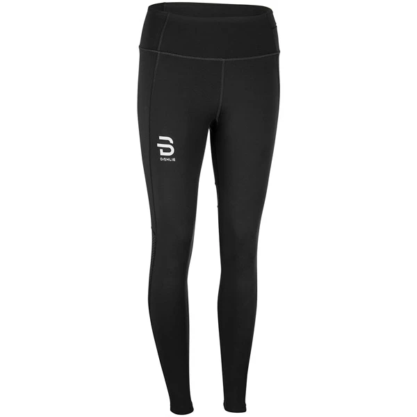 Budsjett 😀 Dame Dæhlie Tights Run Wmn (Black) ✔️
