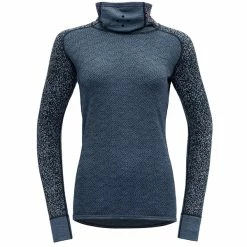 Flash salg 👏 Dame Devold Kvitegga Merino 230 H.Neck Wmn (Ink) 🤩