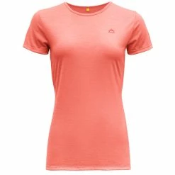 Beste anmeldelser av ⌛ Dame Devold Valldal 👩 Woman Tee (Coral) 😀
