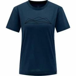 Beste anmeldelser av 🔔 Dame Haglöfs Camp Tee 👩 Women (Tarn Blue Graphic) 🛒