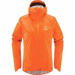 Flash salg 🔥 Dame Haglöfs L.I.M GTX Jacket 👩 Women (Flame Orange) ⭐