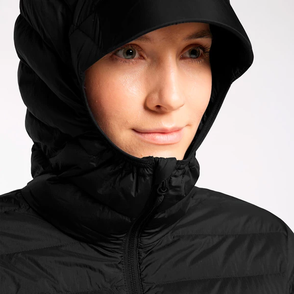 Tilbud 🤩 Dame Haglöfs Micro Nordic Down Hood 👩 Women (True Black) 🛒 - Bilde 4