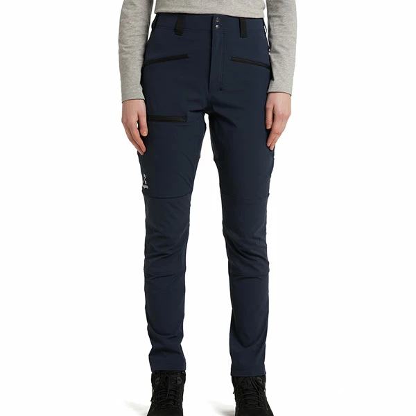 Budsjett 🎁 Dame Haglöfs Mid Slim Pant 👩 Women (Tarn Blue/True Black) ✨ - Bilde 3