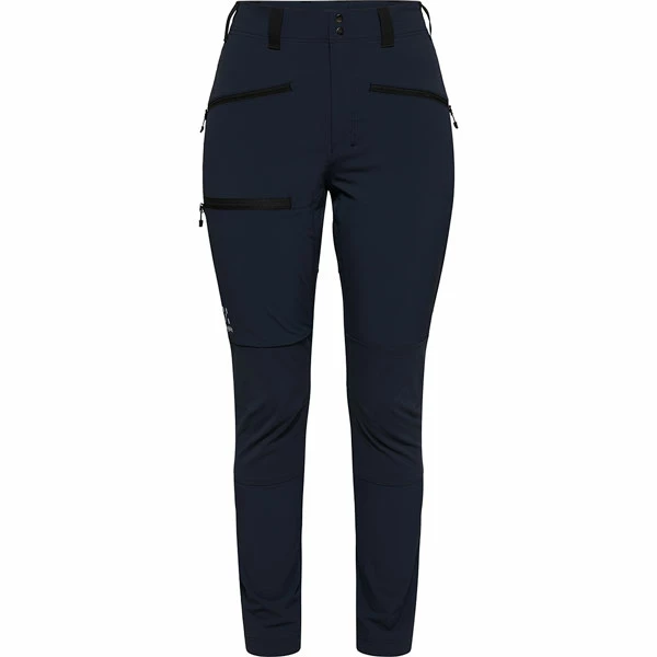 Budsjett 🎁 Dame Haglöfs Mid Slim Pant 👩 Women (Tarn Blue/True Black) ✨