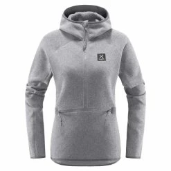 Beste salg ❤️ Dame Haglöfs Risberg 1/2 Zip 👩 Women (Concrete) ✔️