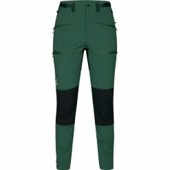 Rabatt 🤩 Dame Haglöfs Rugged Slim Pant 👩 Women (Fjell Green/True Black) 🎁