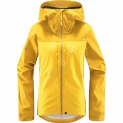 Beste anmeldelser av ⭐ Dame Haglöfs Touring Infinium Jacket 👩 Women (Pumpkin Yellow/Autumn Leaves) 👍