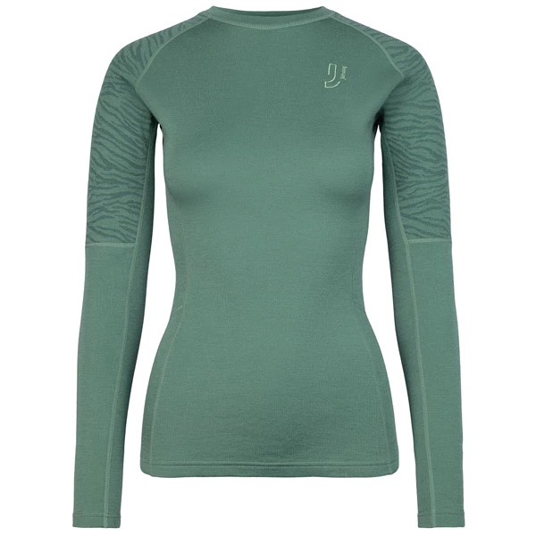 Flash salg ❤️ Dame Johaug Elevate Wool Long Sleeve (Leaf Green) 😉