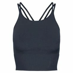 Topp 10 🤩 Dame Johaug Sculpt Seamless Strap Top (Ink Dark Blue) 🌟