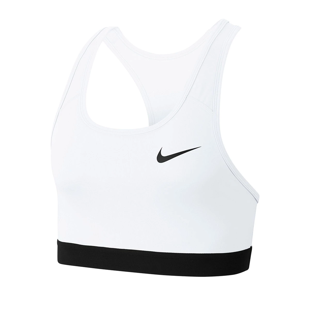 Helt ny 🛒 Dame Nike Swoosh Band Bra Non Pad (White) 🔥