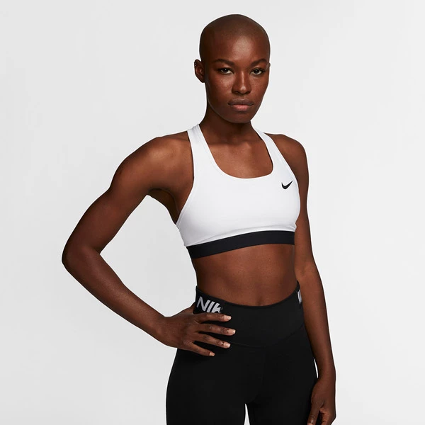 Helt ny 🛒 Dame Nike Swoosh Band Bra Non Pad (White) 🔥 - Bilde 2