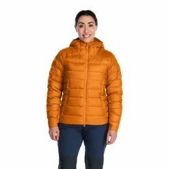 Flash salg 🤩 Dame Rab Electron Pro Jacket Wmns (Marmalade) ✨