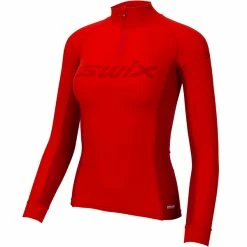 Topp 10 👏 Dame Swix Racex Bodywear Halfzip 👩 Womens (Fiery Red) 🎉