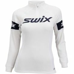 Budsjett ❤️ Dame Swix Racex Warm Bodyw Halfzip W (Snow White) 🌟